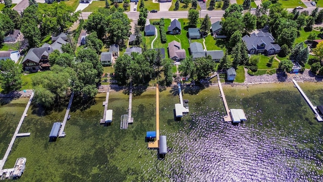 aerial view featuring a residential view