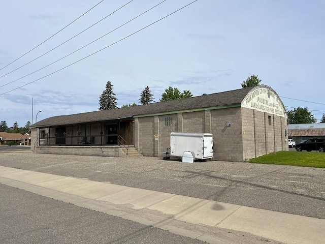 view of front of home