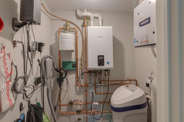 utilities featuring tankless water heater