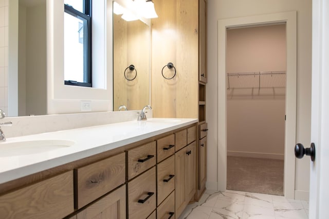 bathroom featuring vanity