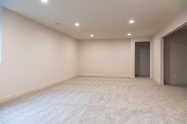 empty room with light carpet