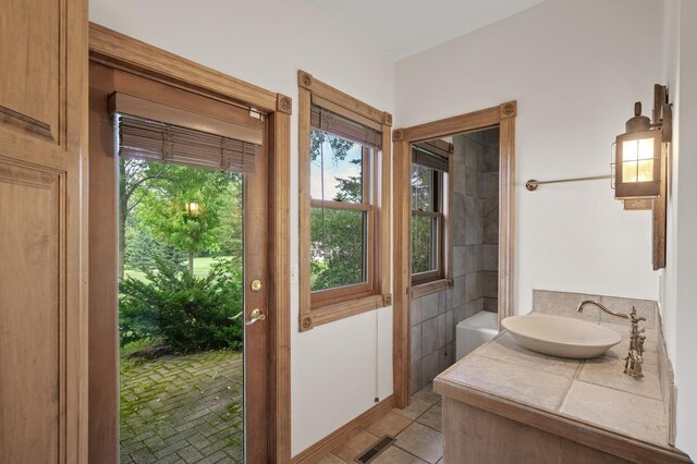 bathroom featuring vanity