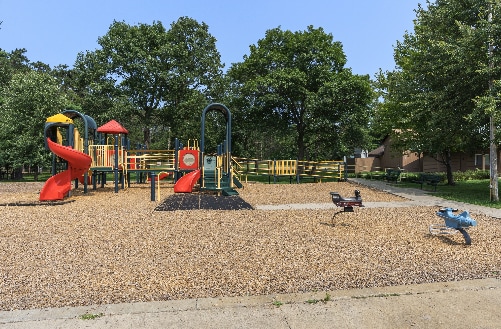 view of play area