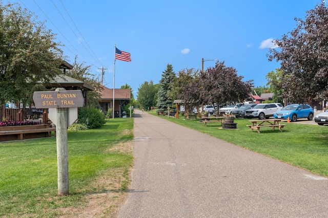 view of road