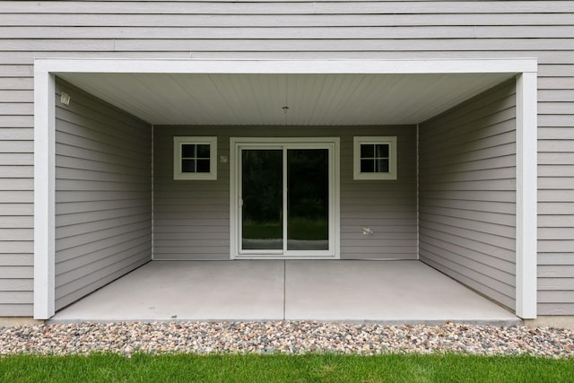 exterior space with a patio area