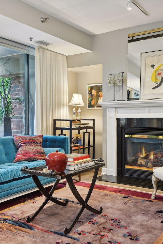 interior space featuring hardwood / wood-style floors