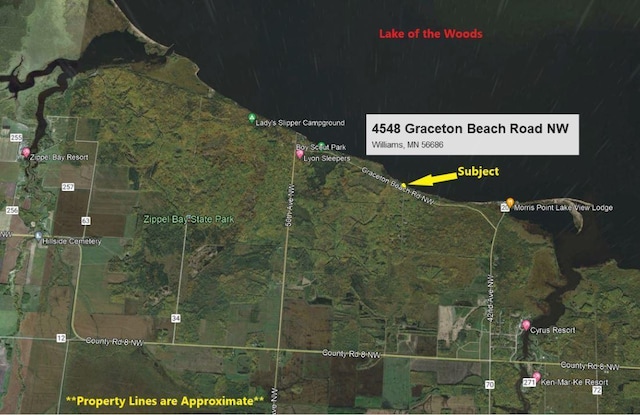 Listing photo 2 for 4548 Graceton Beach Rd NW, Williams MN 56686