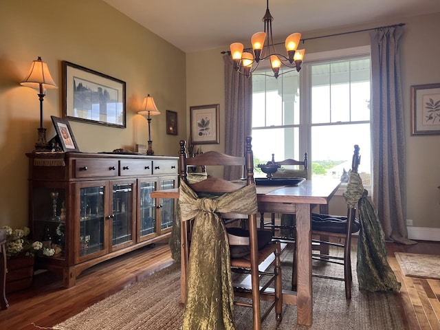 20801 13th Ave, Saint Augusta, MN 55320 - dining space with wood finished floors and a chandelier
