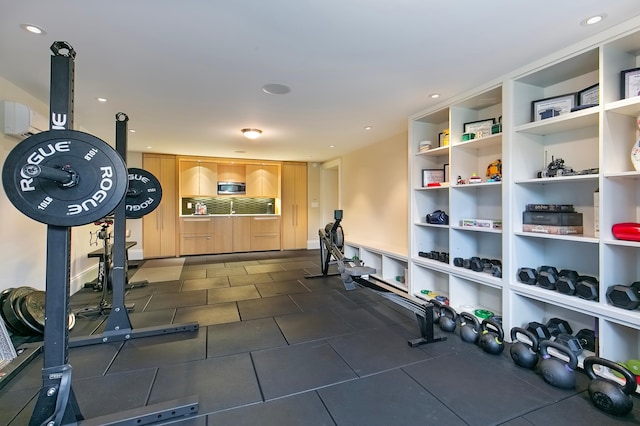 view of exercise room