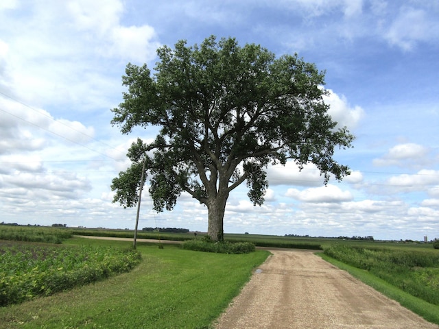 view of street featuring a rural view