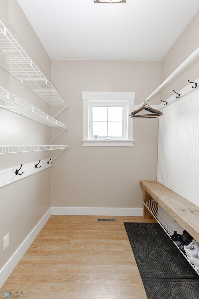 16305 57th St SE, Kindred, ND 58051 - mudroom featuring wood finished floors and baseboards