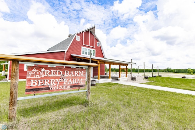 16305 57th St SE, Kindred, ND 58051 - community / neighborhood sign featuring a yard