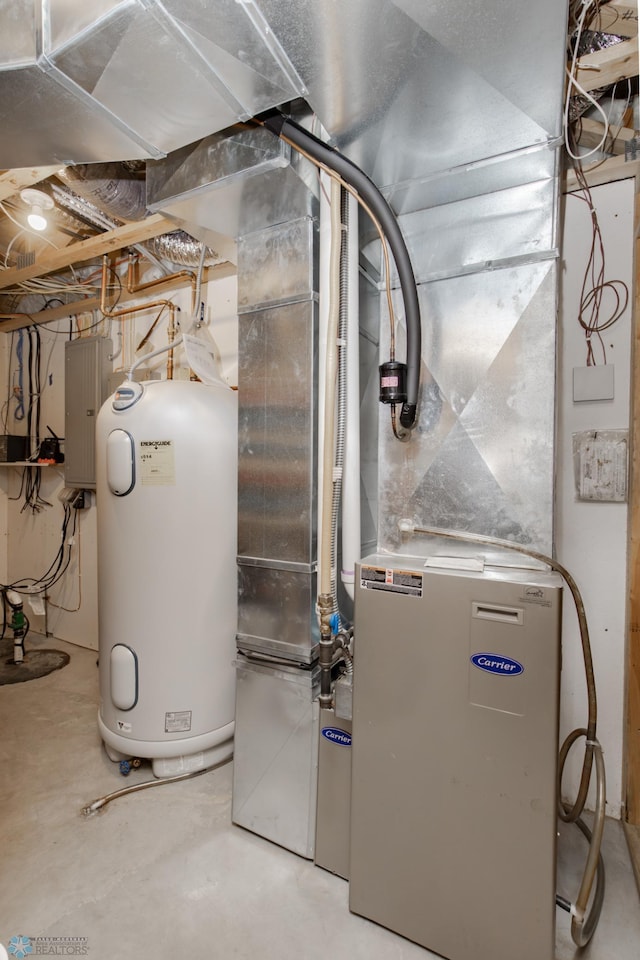 16305 57th St SE, Kindred, ND 58051 - utilities featuring water heater and electric panel