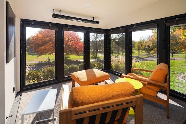 view of sunroom / solarium