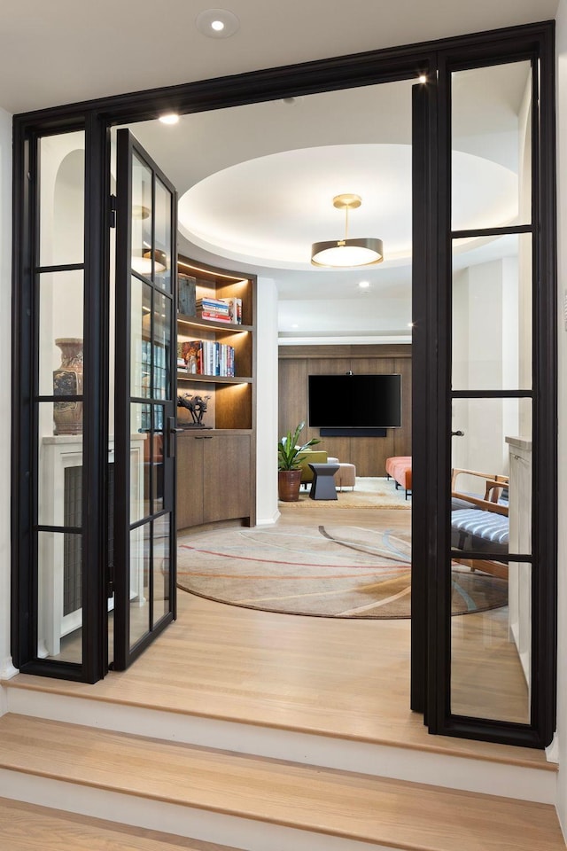 interior space featuring hardwood / wood-style floors