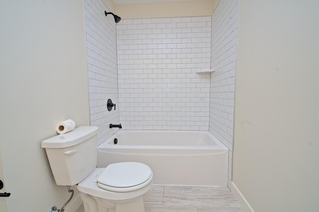 full bath with tub / shower combination and toilet