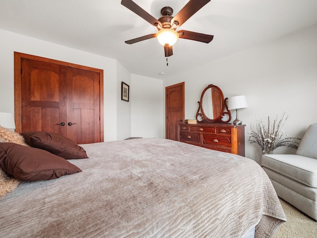 1599 Donway Ct NE, Alexandria, MN 56308 - bedroom featuring a closet and ceiling fan