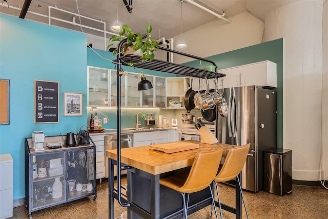 dining room with sink