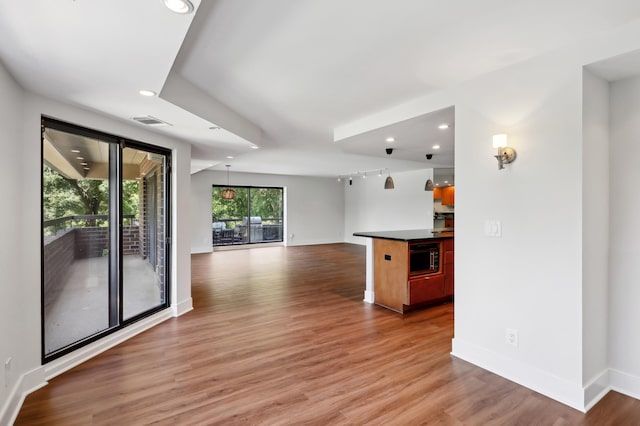 kitchen featuring hardwood / wood-style floors