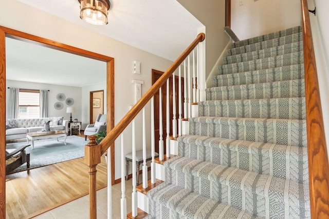 9642 Upton Rd, Minneapolis, MN 55431 - staircase featuring tile patterned floors