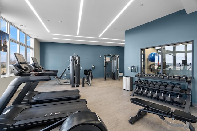 view of exercise room