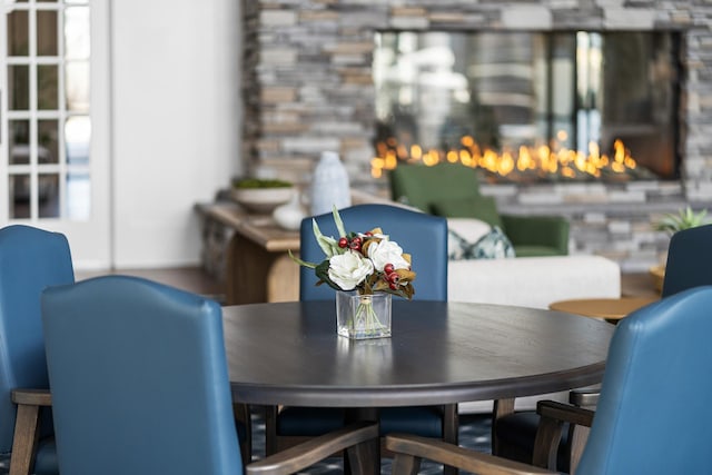 view of dining area