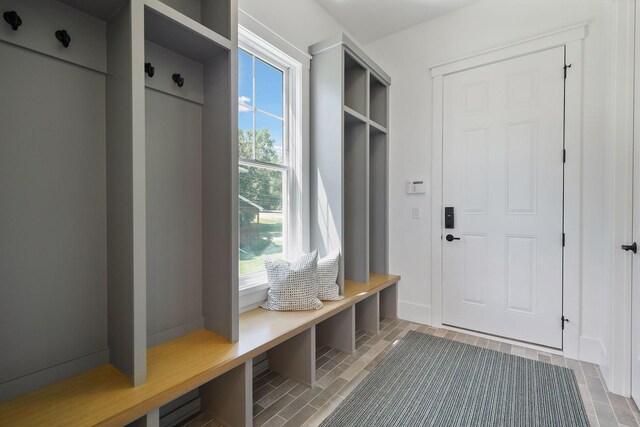 mudroom featuring hardwood / wood-style flooring