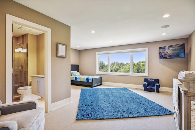 living room with carpet floors