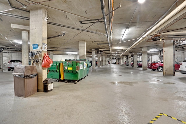 view of parking deck
