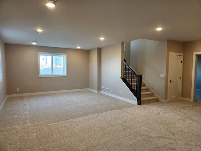 view of carpeted empty room