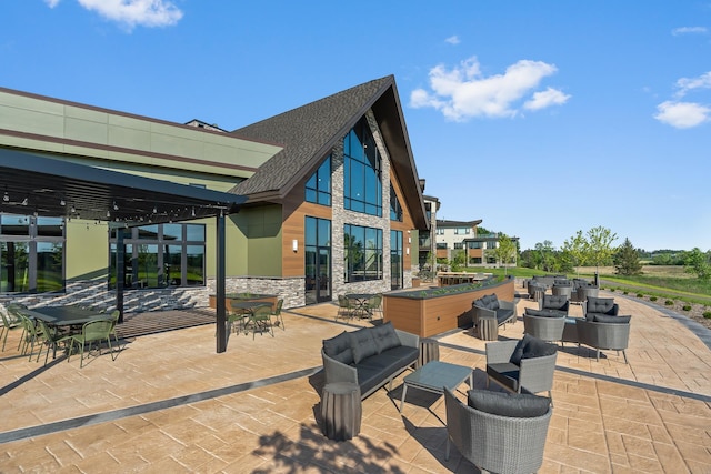 view of patio / terrace featuring outdoor lounge area