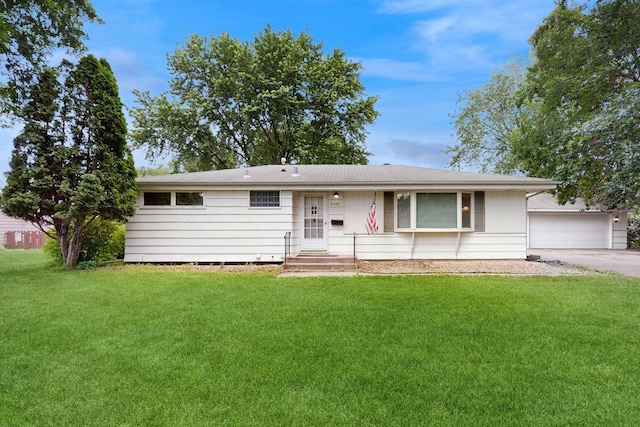 4200 Overlook Dr, Bloomington, MN 55437 - ranch-style house with a front lawn and a garage