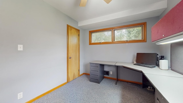4200 Overlook Dr, Bloomington, MN 55437 - office space with light colored carpet and a ceiling fan