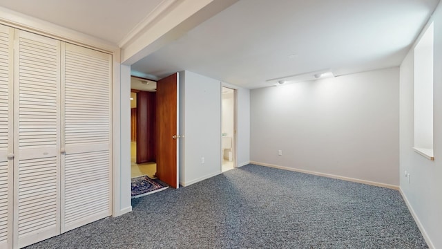 4200 Overlook Dr, Bloomington, MN 55437 - unfurnished bedroom with carpet flooring, a closet, and ensuite bath