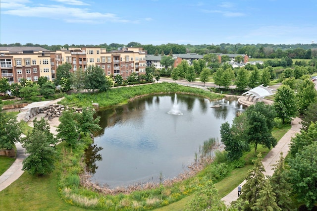 view of water feature