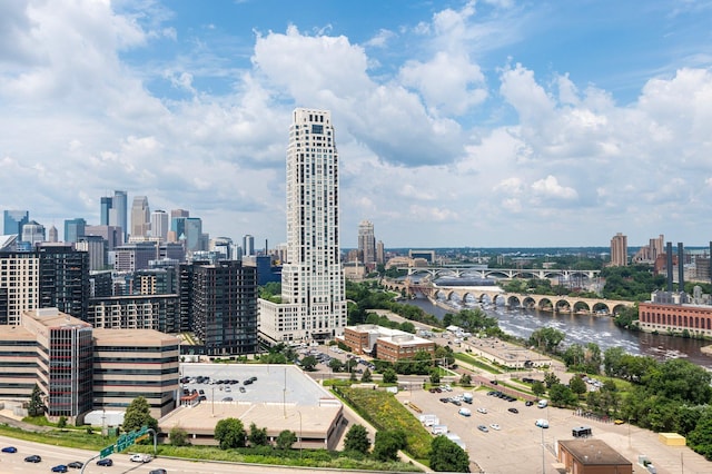 view of city featuring a water view