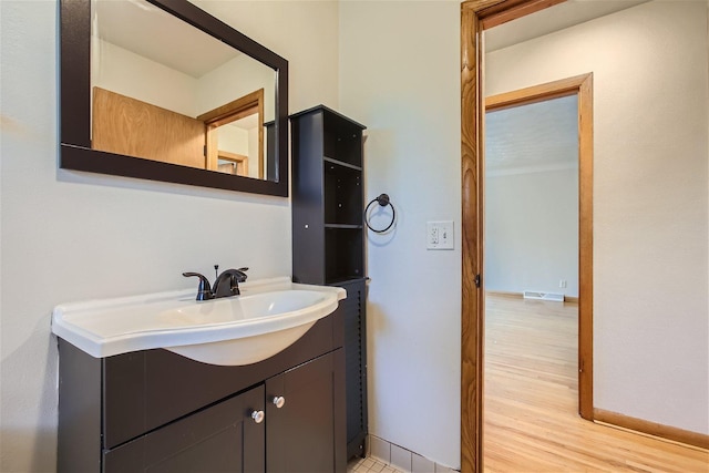 bathroom featuring vanity