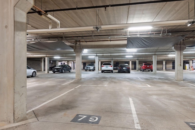 view of parking deck