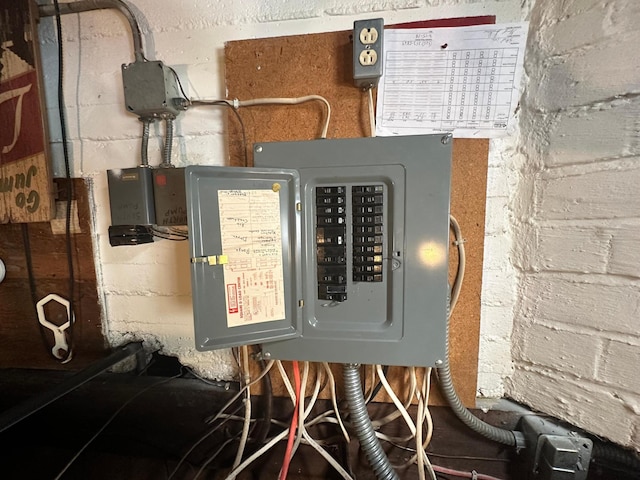 utility room featuring electric panel