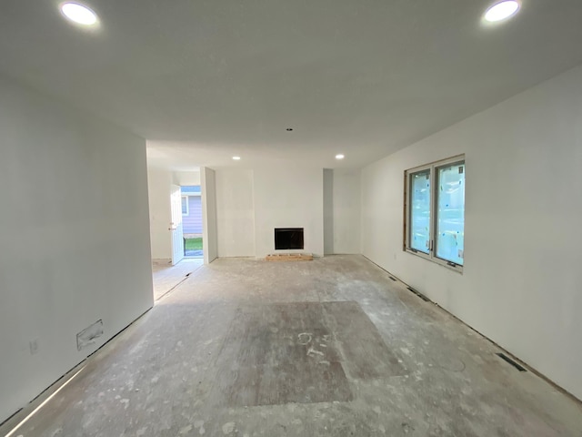 view of unfurnished living room