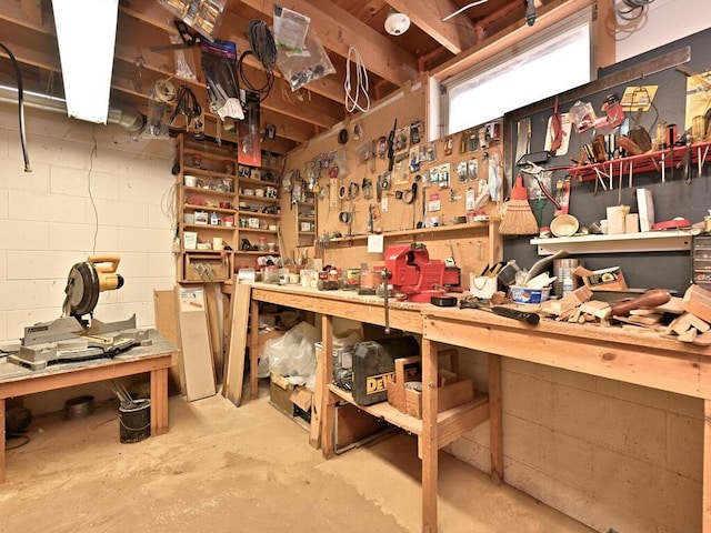 view of storage room