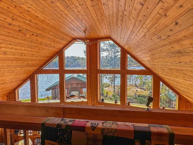 room details with wooden ceiling