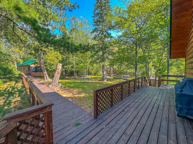 view of wooden terrace