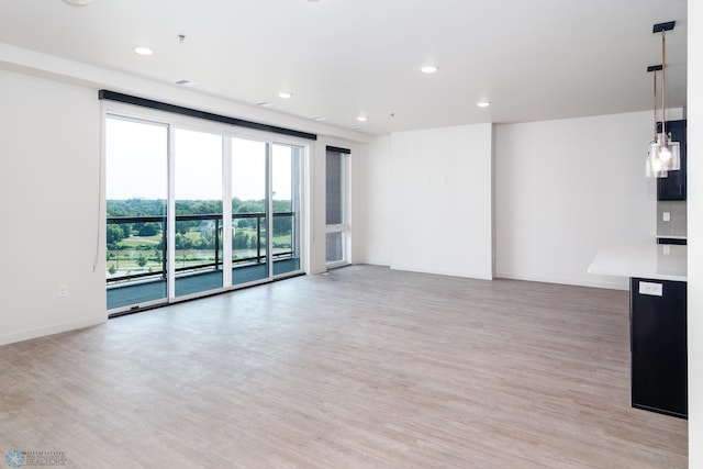 interior space featuring hardwood / wood-style floors