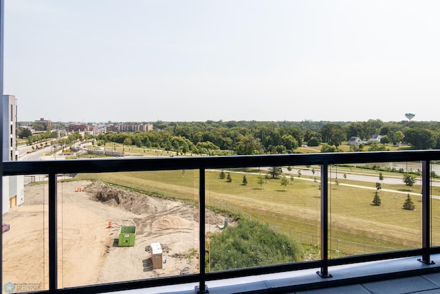 view of balcony