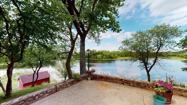 view of water feature