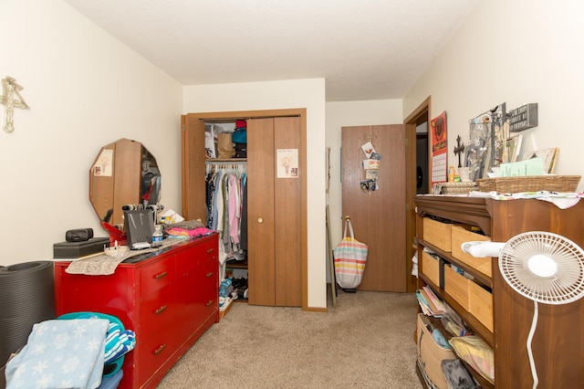 interior space with a closet