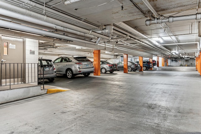 view of parking deck