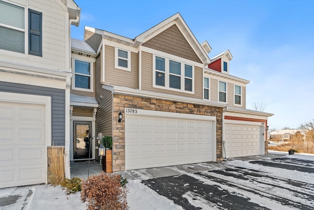 view of front of house featuring a garage