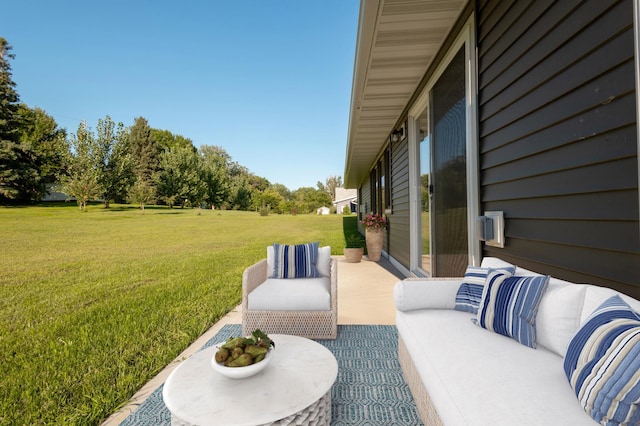 view of patio / terrace with outdoor lounge area